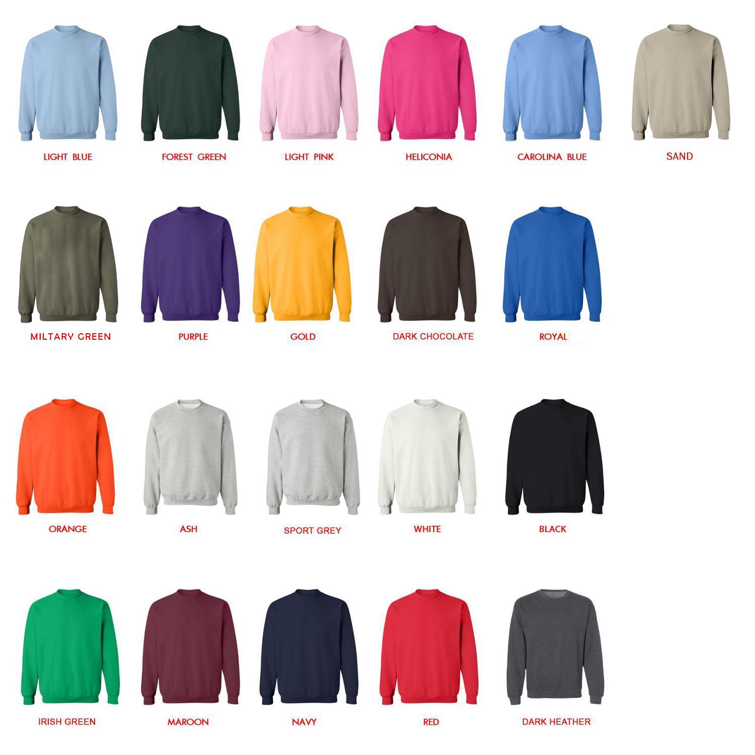 sweatshirt color chart - SmartLess Podcast Store