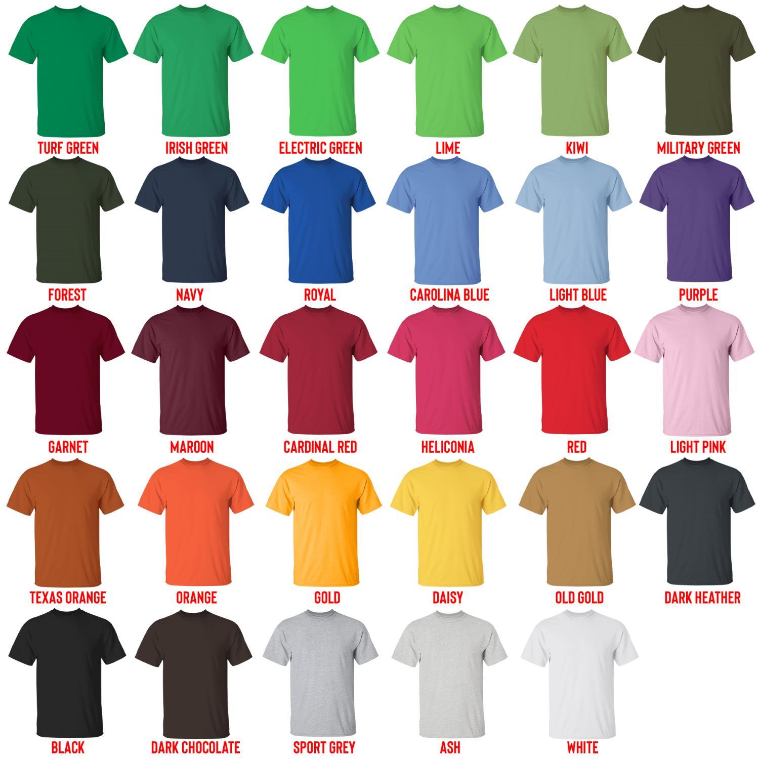 t shirt color chart - SmartLess Podcast Store