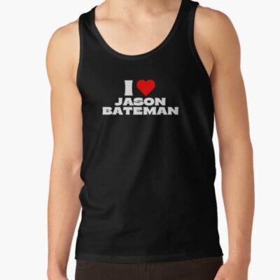 I Love Jason Bateman White Fonts Tank Top