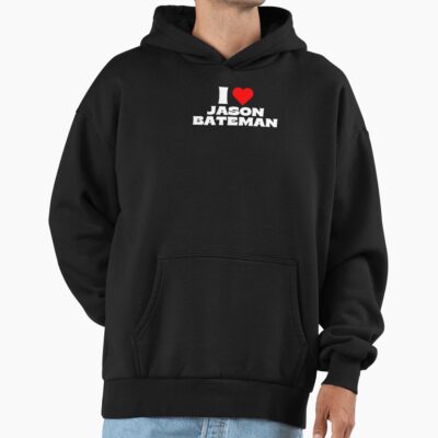 I Love Jason Bateman White Fonts Hoodie