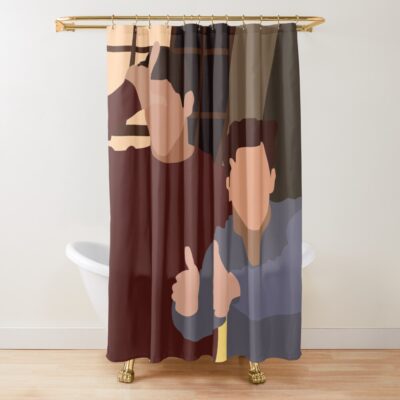 Chandler And Joey Shower Curtain