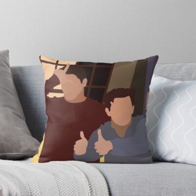Chandler And Joey Throw Pillow